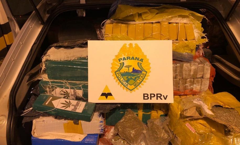 Homem é preso e carga de mais de 400 quilos de maconha são apreendidos no Noroeste do PR