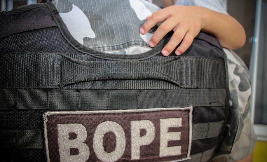 Curitiba, 23 de abril de 2018. BOPE prestigia aniversário infantil