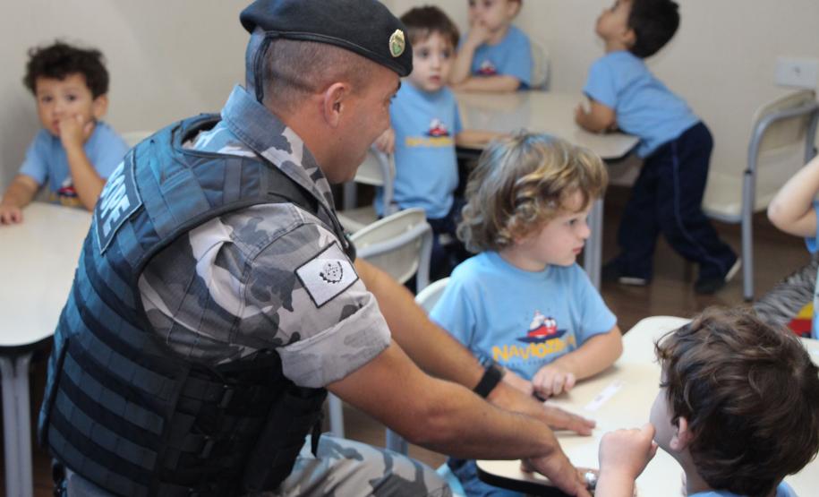 Curitiba, 23 de abril de 2018. BOPE prestigia aniversário infantil