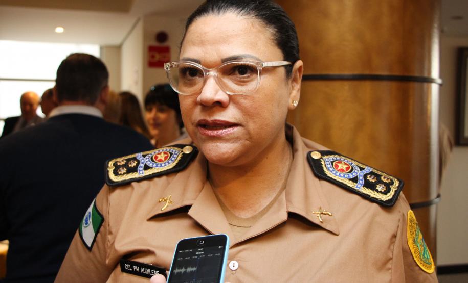 Curitiba, 25 de abril de 2018. Homenagem à Coronel Audilene na ACPComandante Geral Coronel Audilene Rosa de Paula Dias Rocha