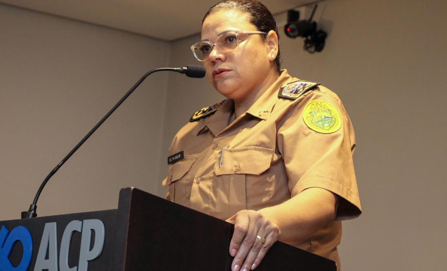 Curitiba, 25 de abril de 2018. Homenagem à Coronel Audilene na ACPComandante Geral da PMPR Coronel Audilene Rosa de Paula Dias Rocha