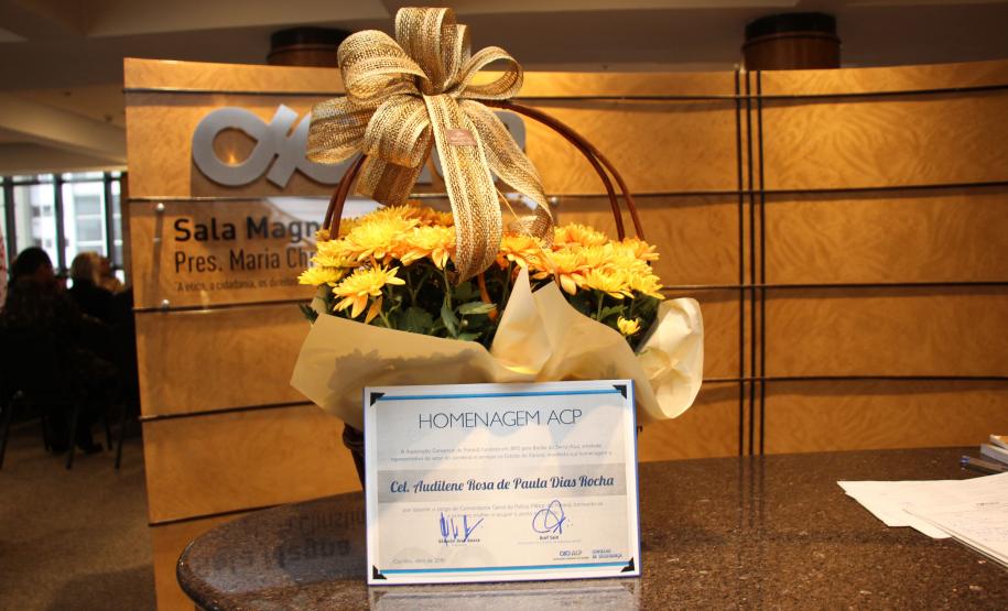 Curitiba, 25 de abril de 2018. Homenagem à Coronel Audilene na ACP