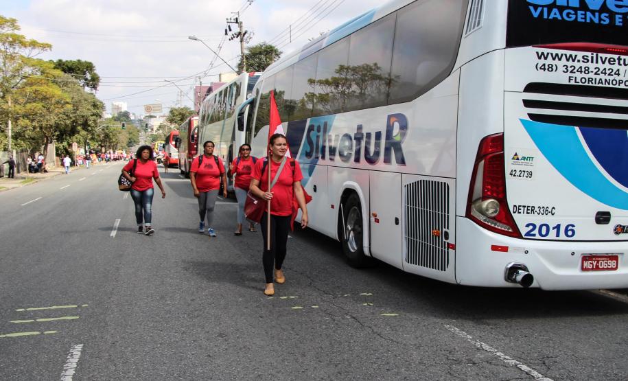 Curitiba, 01 de maio de 2018. Manifestações do Dia do Trabalho