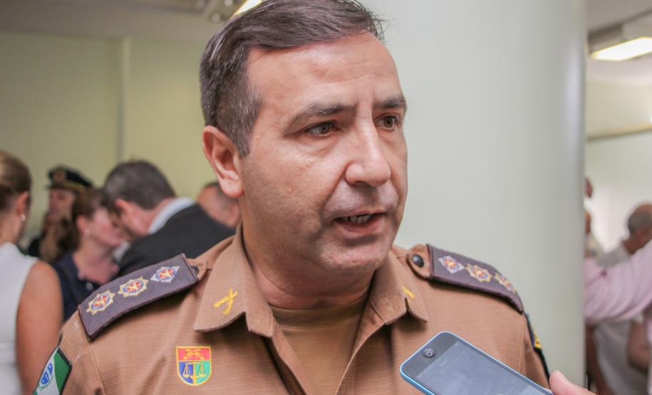 Curitiba, 04 de maio de 2018. Lançamento Maio AmareloTen.Cel. Naasson Polak Comandante do Batalhão de Trânsito