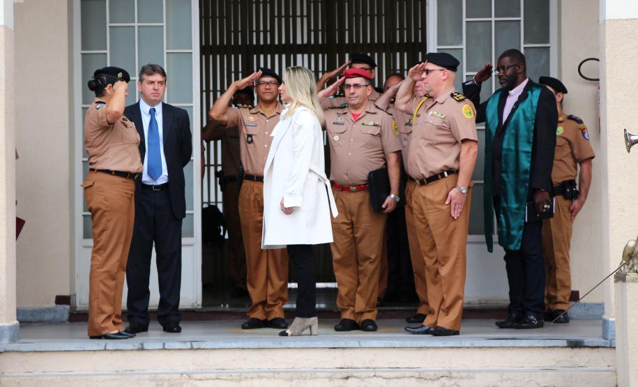 Curitiba, 07 de maio de 2018. Visita da Governadora e assinatura de Emenda No QG