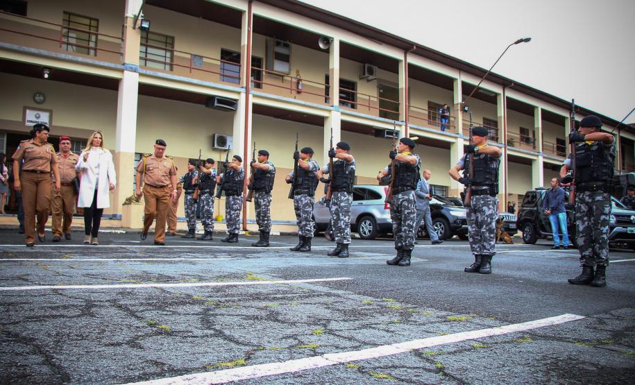 Curitiba, 07 de maio de 2018. Visita da Governadora e assinatura de Emenda No QG