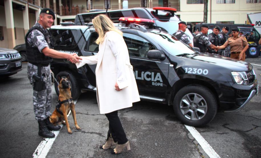 Curitiba, 07 de maio de 2018. Visita da Governadora e assinatura de Emenda No QG