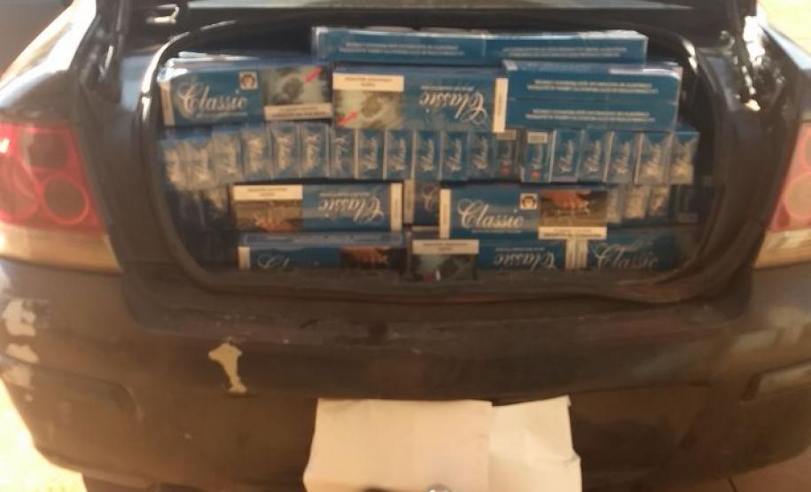 Em Palotina, Oeste do Paraná, BPRv apreende 3.300 caixas de cigarro