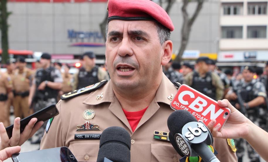 Curitiba, 11 de maio de 2018. Lançamento da Operação Tiradentes IIComandante do Corpo de Bombeiros Fabio Mariano de Oliveira