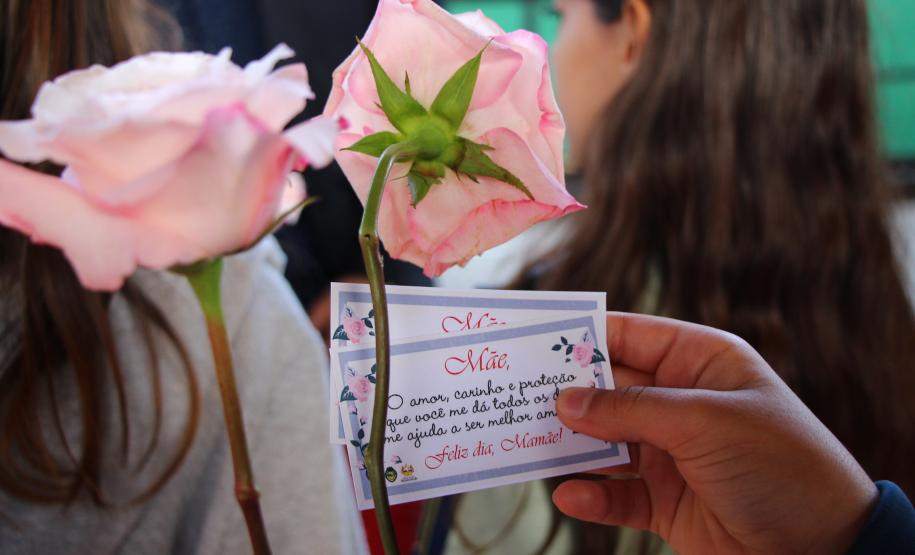 Curitiba, 11 de maio de 2018. 11-05-2018 Entrega de rosas em homenagem ao Dia das Mães