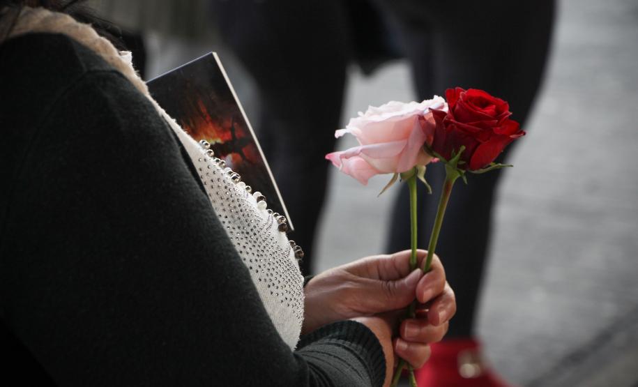 Curitiba, 11 de maio de 2018. 11-05-2018 Entrega de rosas em homenagem ao Dia das Mães