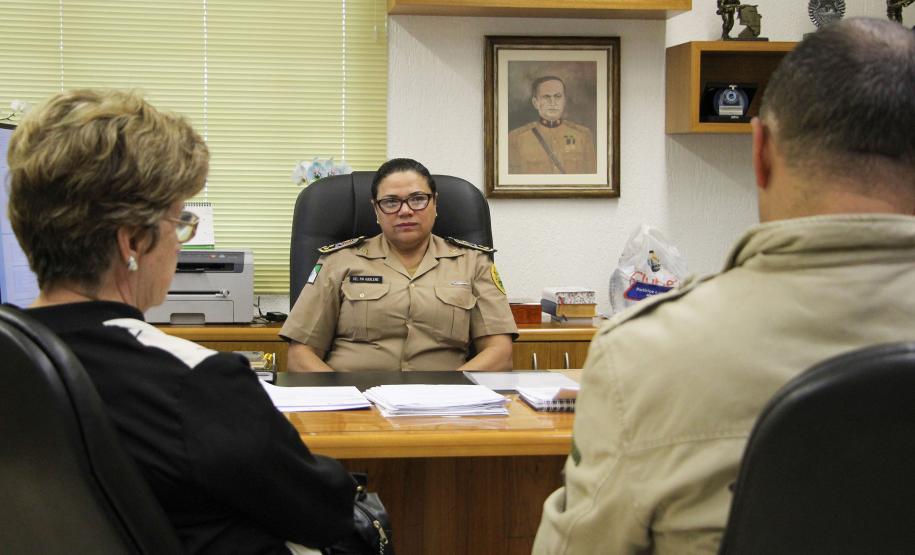 Curitiba, 14 de maio de 2018. Visita ao Gabinete da Comandante Geral pela Legião Paranaense do Expedicionário