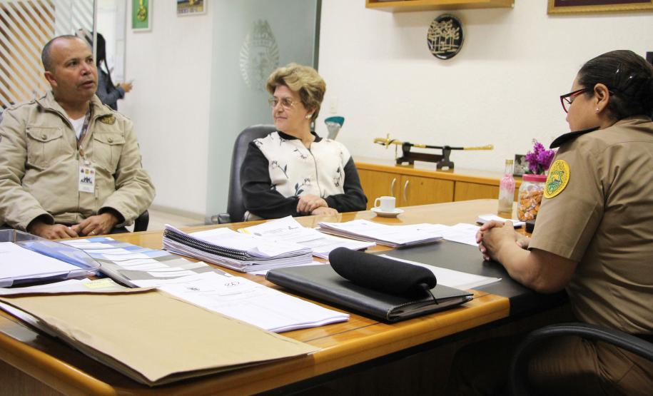 Curitiba, 14 de maio de 2018. Visita ao Gabinete da Comandante Geral pela Legião Paranaense do Expedicionário