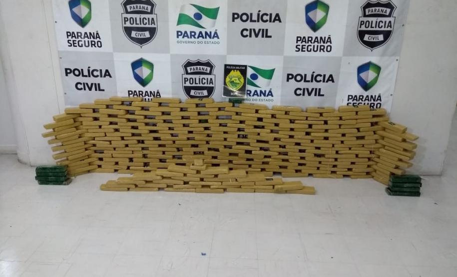 BOPE apreende 147 quilos de maconha em Curitiba e na RMC; um suspeito é preso