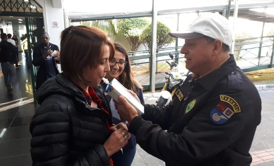 BPTran visita universidades da Capital e presta orientações durante a campanha Maio Amarelo