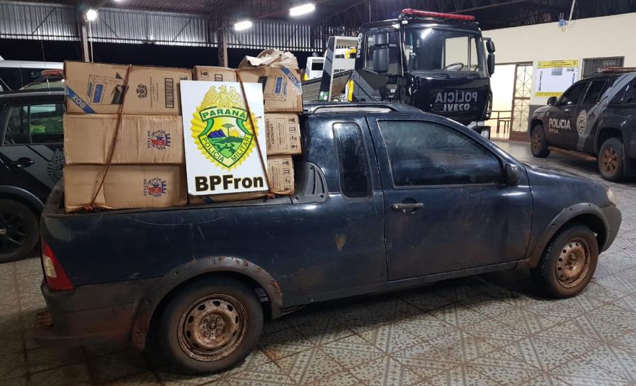 BPFron apreende 14 mil carteiras de cigarro e aproximadamente 150 mil reais em Guaíra, no Oeste do estado