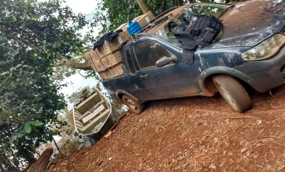 BPFron apreende 14 mil carteiras de cigarro e aproximadamente 150 mil reais em Guaíra, no Oeste do estado