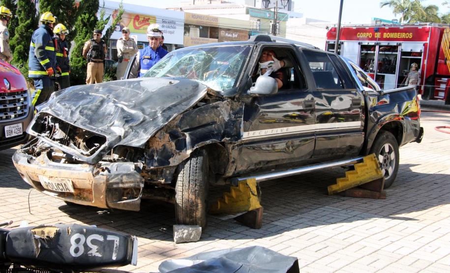Curitiba 22 de maio de 2018 - Simulação maio amarelo 17º BPM
