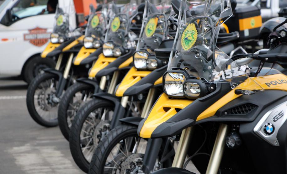 Curitiba 05 de junho de 2018 - Entrega de motos ao BPRv.