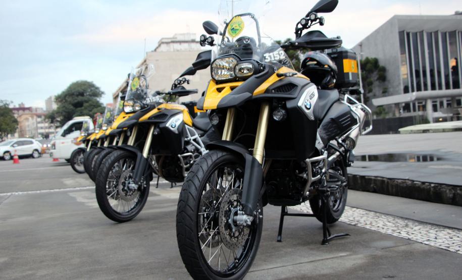Curitiba 05 de junho de 2018 - Entrega de motos ao BPRv.