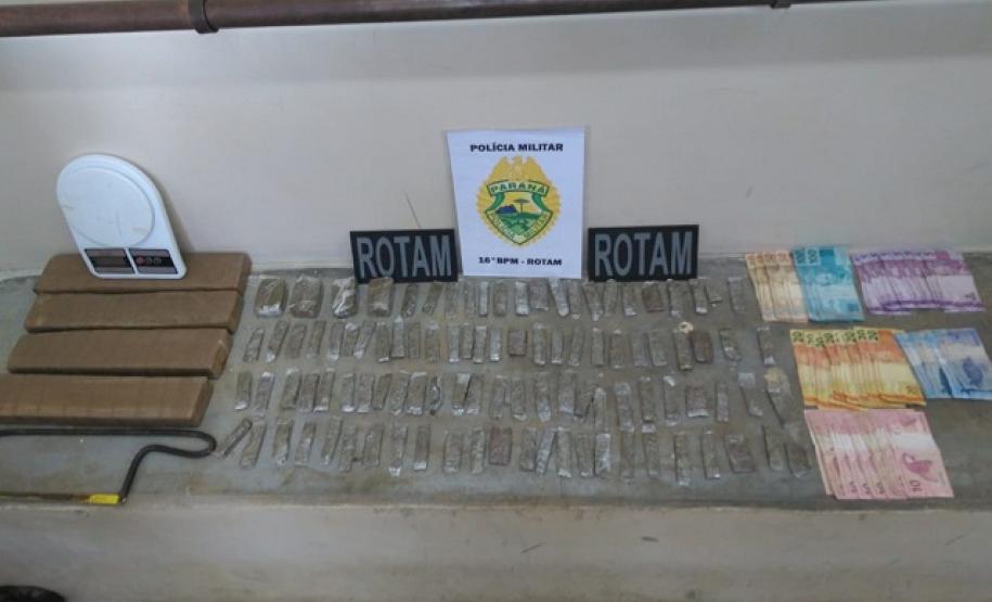 PM apreende mais de 4 quilos de maconha com adolescente no Centro-Sul do estado PM apreende mais de 4 quilos de maconha com adolescente no Centro-Sul do estado