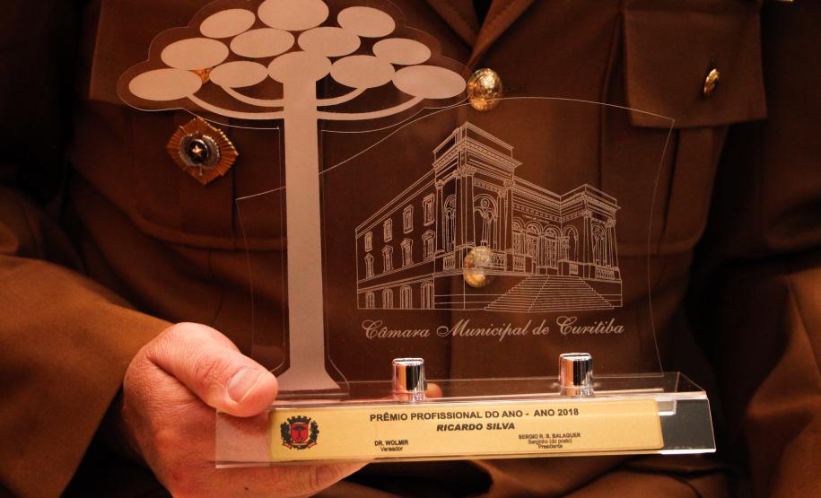 CUritiba, 14 de junho de 2018. Homenagem da Câmara dos Vereadores de Curitiba ao BM Ten.-Cel. Ricardo Silva