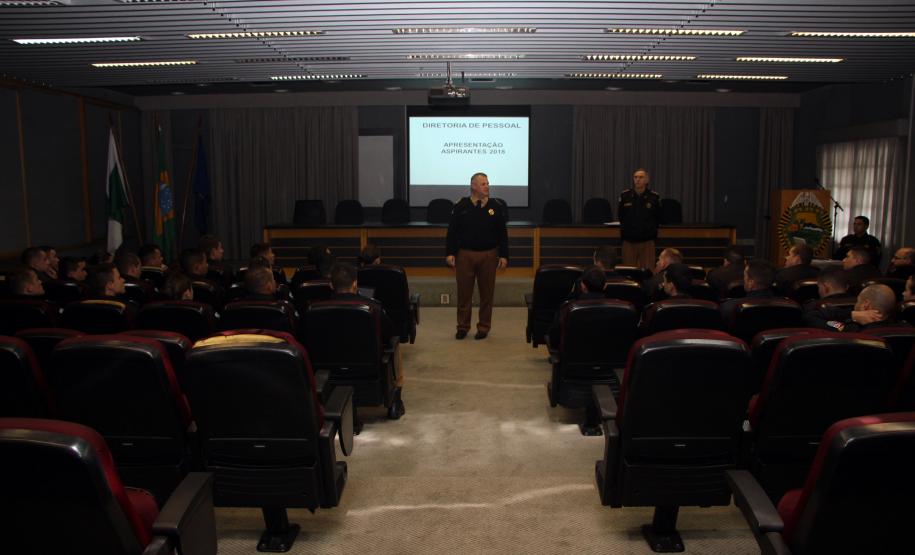 Curitiba, 18 de junho de 2018. Apresentação e escolha das unidades de trabalho dos Aspirantes 2018