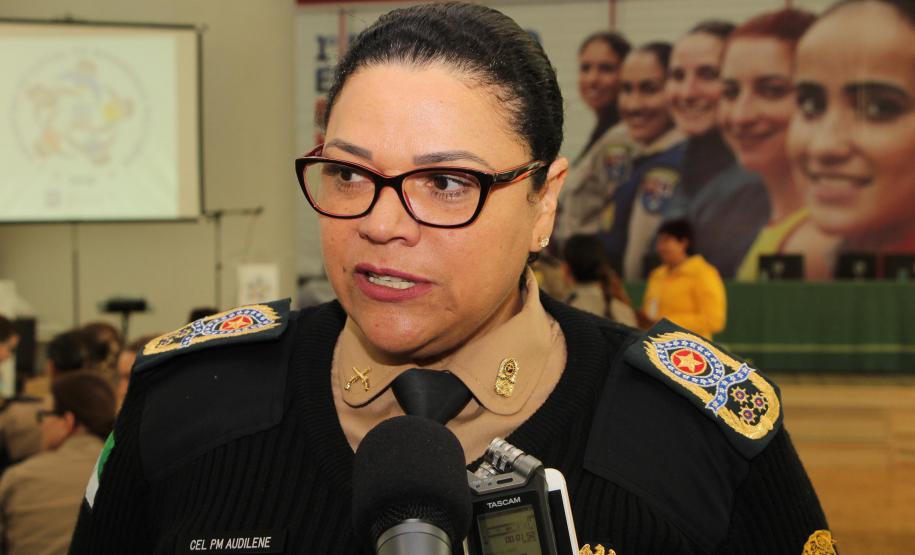 Curitiba, 28 de junho de 2018. 1º Encontro Estadual de Bombeiras Militares Comandante da PMPR Cel Audilene Rosa de Paula Dias Rocha