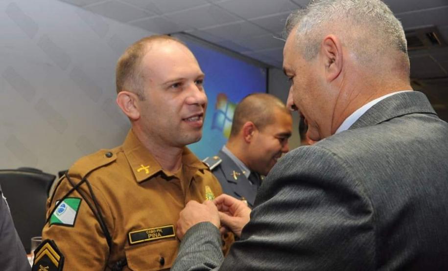 Cabo da PM do Paraná recebe medalha da ONU em São Paulo por salvar vida de homem no litoral paranaense em 2015 Cabo da PM do Paraná recebe medalha da ONU em São Paulo por salvar vida de homem no litoral paranaense em 2015