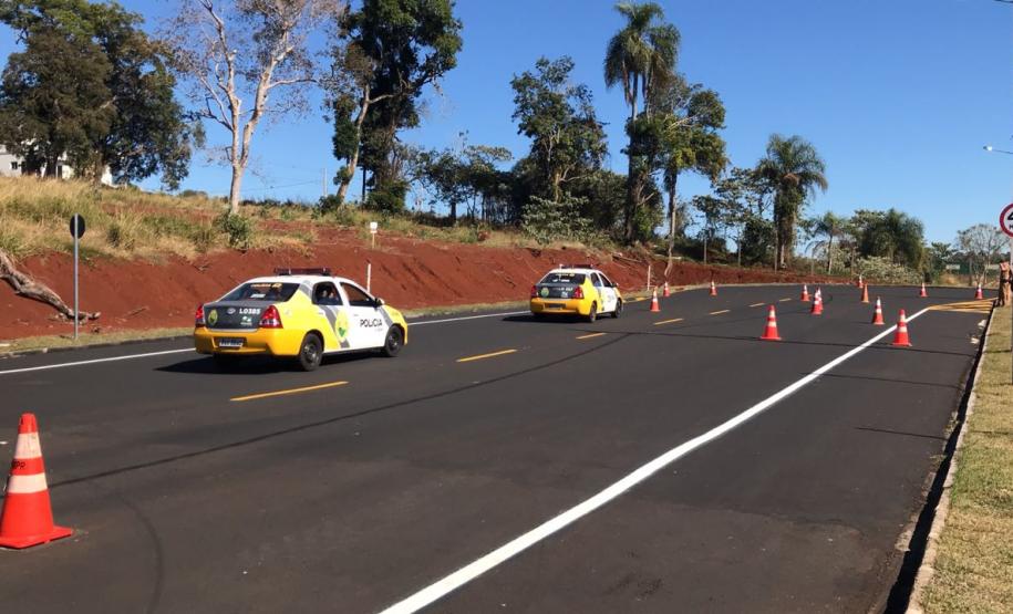 Em Pato Branco, policiais militares participam de aulas de direção defensiva durante cinco dias Em Pato Branco, policiais militares participam de aulas de direção defensiva durante cinco dias