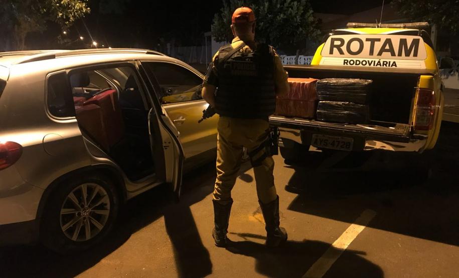 Mais de 600 quilos de maconha, crack e cocaína são apreendidos pelo BPRv em Terra Roxa (PR), no Oeste do estado