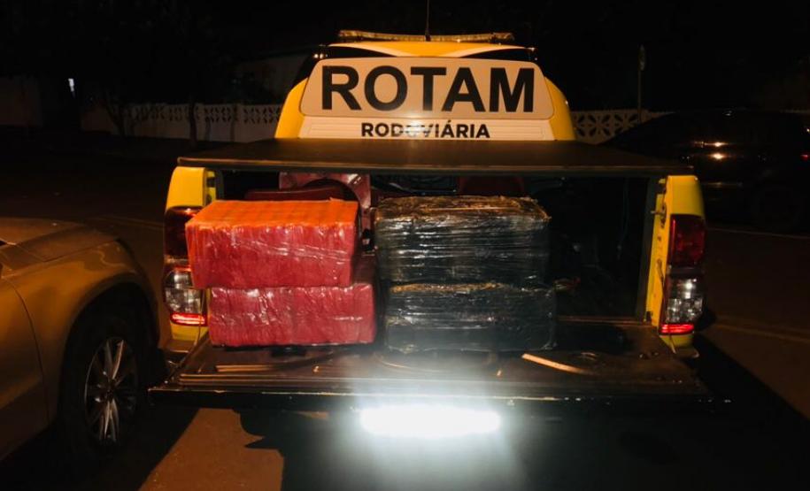 Mais de 600 quilos de maconha, crack e cocaína são apreendidos pelo BPRv em Terra Roxa (PR), no Oeste do estado