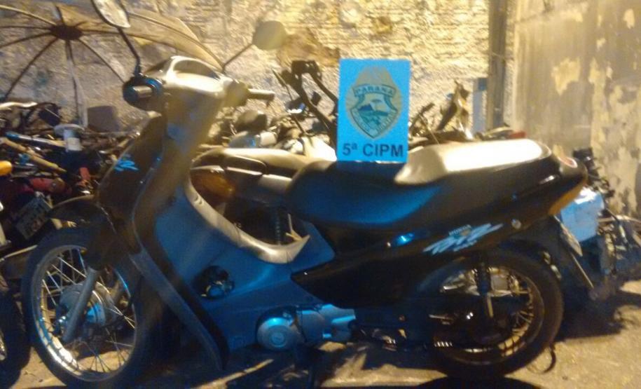 PM recupera motoneta furtada horas antes em Cianorte (PR)
