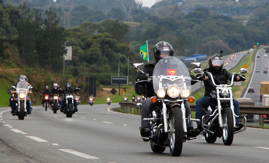 Curitiba, 04 de agosto de 2018. Passeio Motociclístico