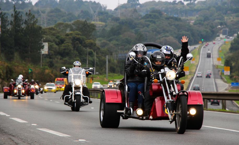Curitiba, 04 de agosto de 2018. Passeio Motociclístico