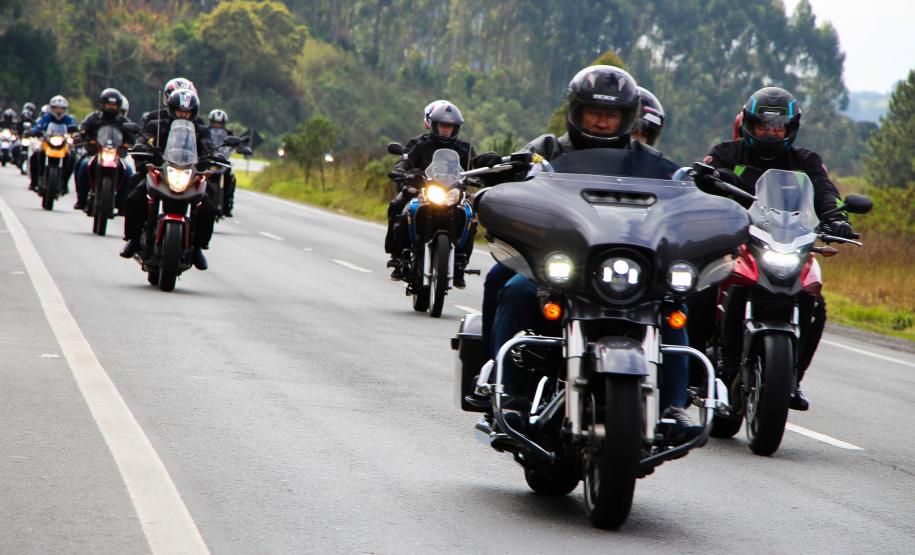 Curitiba, 04 de agosto de 2018. Passeio Motociclístico