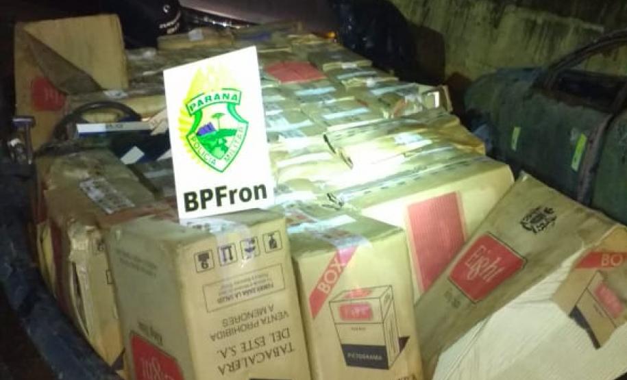 BPFron apreende 50 caixas de cigarros no lago Itaipu no Oeste do estado