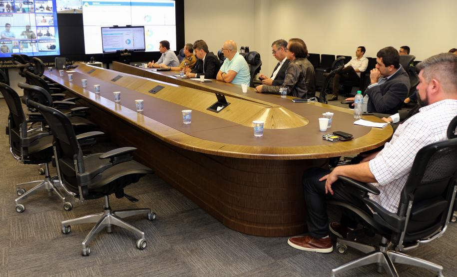 Curitiba, 28 de outubro de 2018 - Videoconferência na SESP