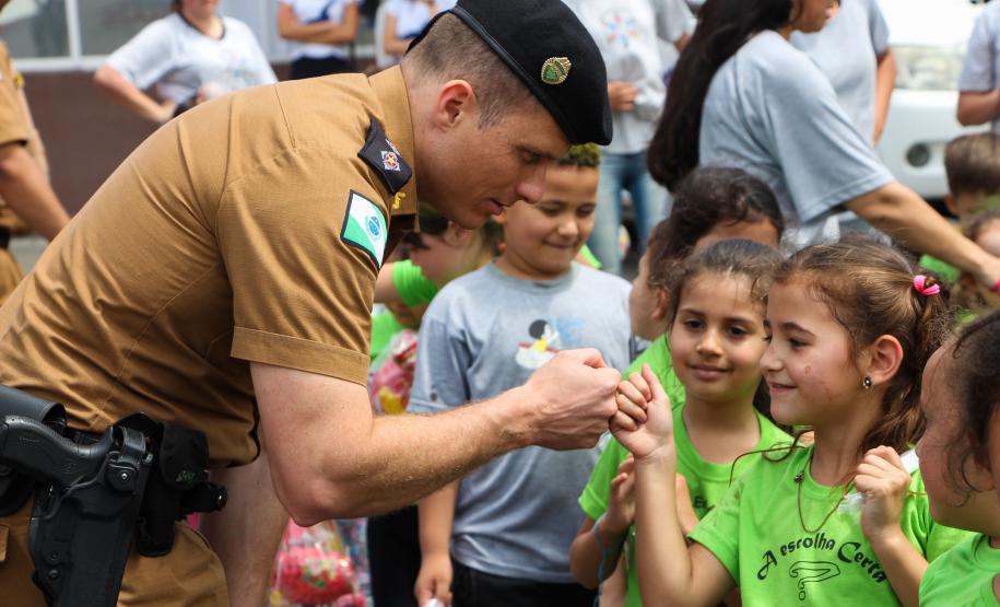 Curitiba, 10 de outubro de 2018. Comemoração ao Dia das Crianças 22ºBPM