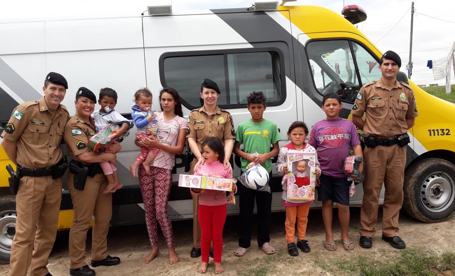 Campanha feita pela 1ª CIPM beneficia mais de 300 crianças no Sudeste do Estado