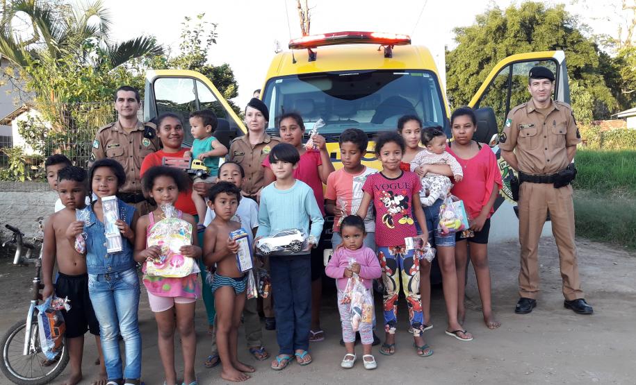 Campanha feita pela 1ª CIPM beneficia mais de 300 crianças no Sudeste do Estado