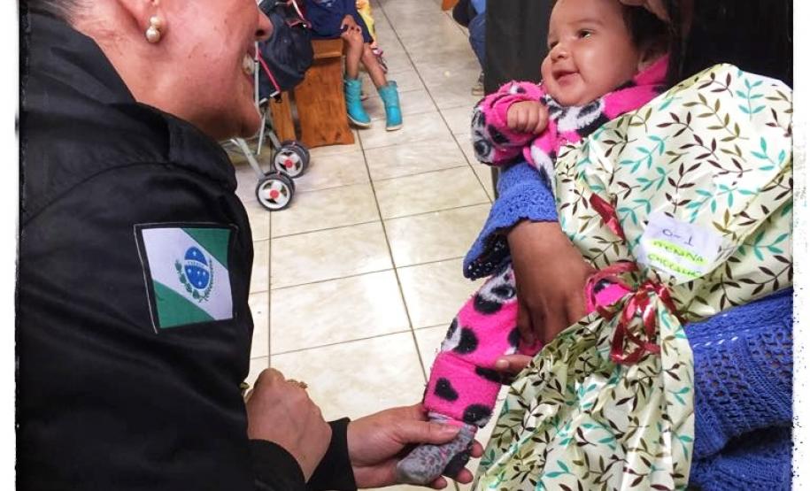 Campanha feita pela 1ª CIPM beneficia mais de 300 crianças no Sudeste do Estado