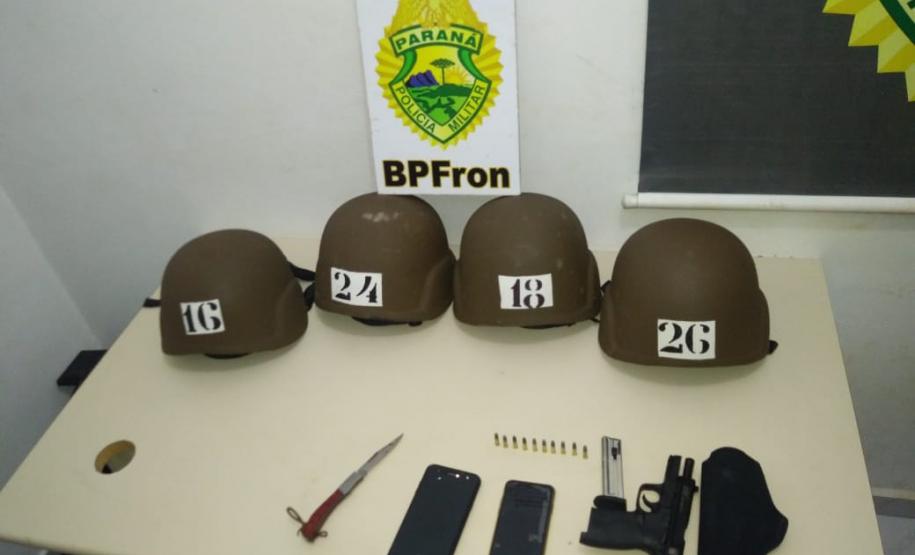 Policiais militares de fronteira apreendem arma de fogo e contrabando na região de Cascavel (PR)