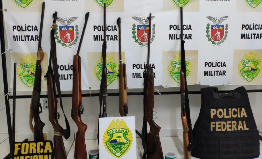 Batalhões da PM e outros órgãos deflagram operação e prendem pessoas, armas e munições no Oeste do estado