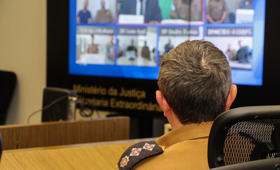 Curitiba, 28 de outubro de 2018 - Videoconferência na SESP