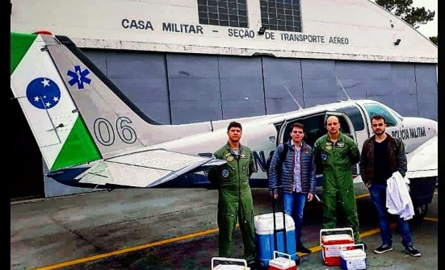 Aeronaves do BPMOA transportaram cinco órgãos em missões simultâneas