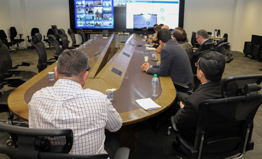 Curitiba, 28 de outubro de 2018 - Videoconferência na SESP