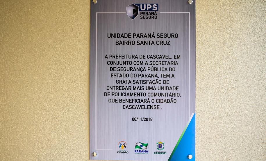 Cascavel, 08 de novembro de 2018 - Inauguração UPS Bairro Santa Cruz