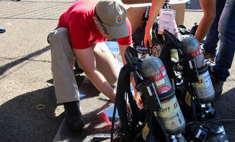 Foz do Iguaçu, 22 de novembro de 2018. Prova Bombeiros de Aço