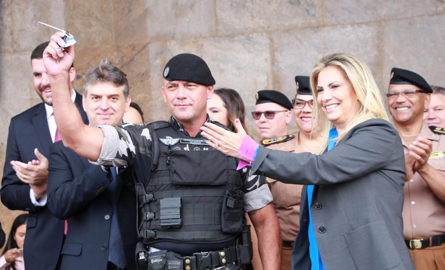 Curitiba, 27 de novembro de 2018 - Viaturas Trailblazers e guinchos são entregues à Polícia Militar do Paraná pelo Governo do Estado